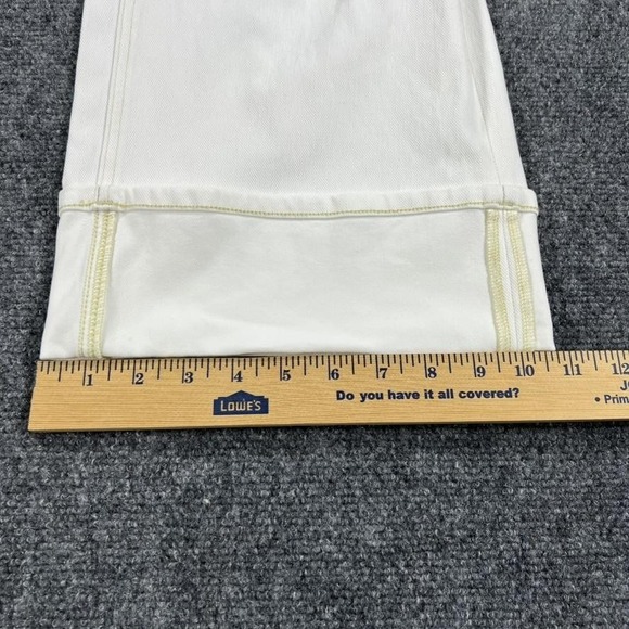 Halara Jeans Womens Medium White Halara Flex Denim Wide Leg High Rise Stretch - Picture 13 of 16